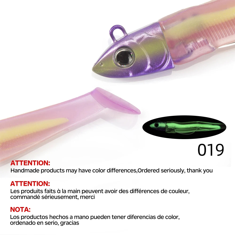 Hunthouse Barre T. Minnow 7g/12g/25g/40g/60g/90g/120g Easy Shiner Soft Fishing Lure Jig Bait Bass Pike Fishing Leurre Souple