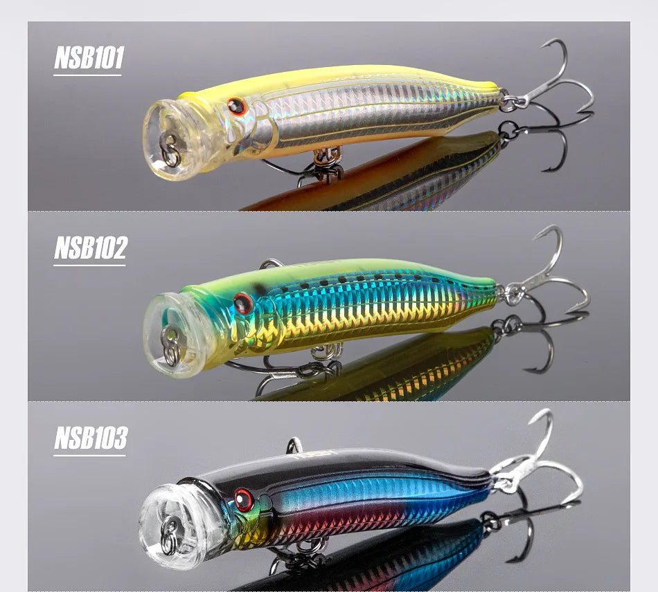 Leurre Popper Topwater Noeby — Bar Thon Mer & Eau Douce