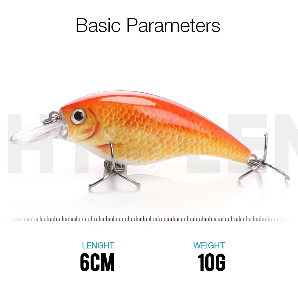 Leurre Rigide Wobbler TREHOOK | Crankbait Bar & Truite — 60mm/70mm
