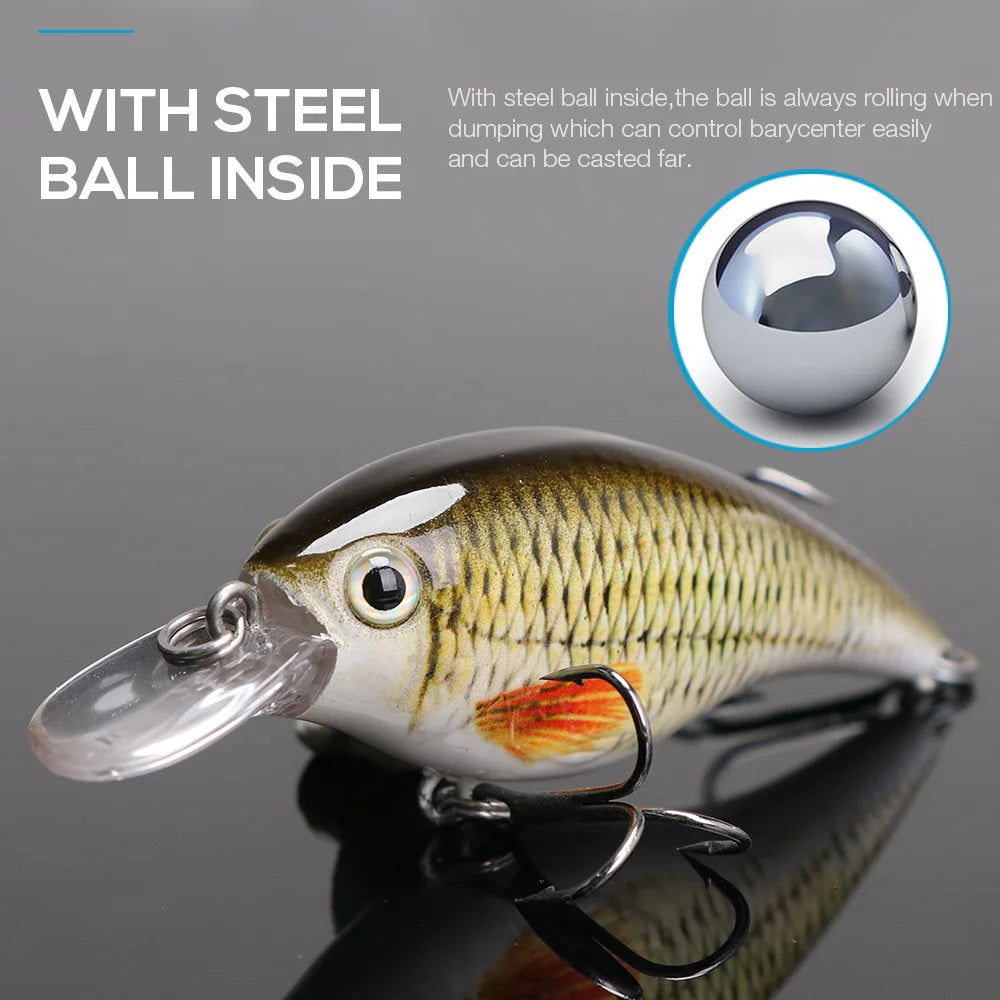 Leurre Rigide Wobbler TREHOOK | Crankbait Bar & Truite — 60mm/70mm