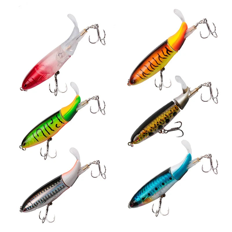Leurre Topwater Queue Rotative — Brochet Perche Sandre