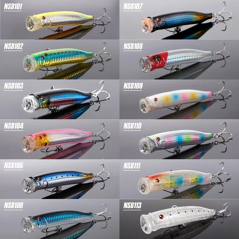 Leurre Popper Topwater Noeby — Bar Thon Mer & Eau Douce