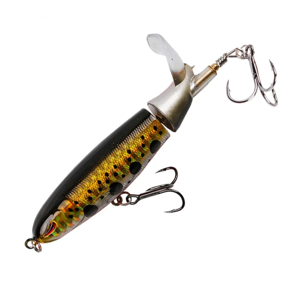 Leurre Topwater Queue Rotative — Brochet Perche Sandre